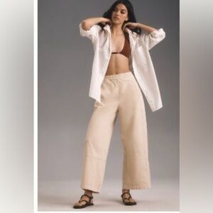 Anthropologie Pilcro The Izzie Relaxed Pull-on Barrel Pants, EUC, M